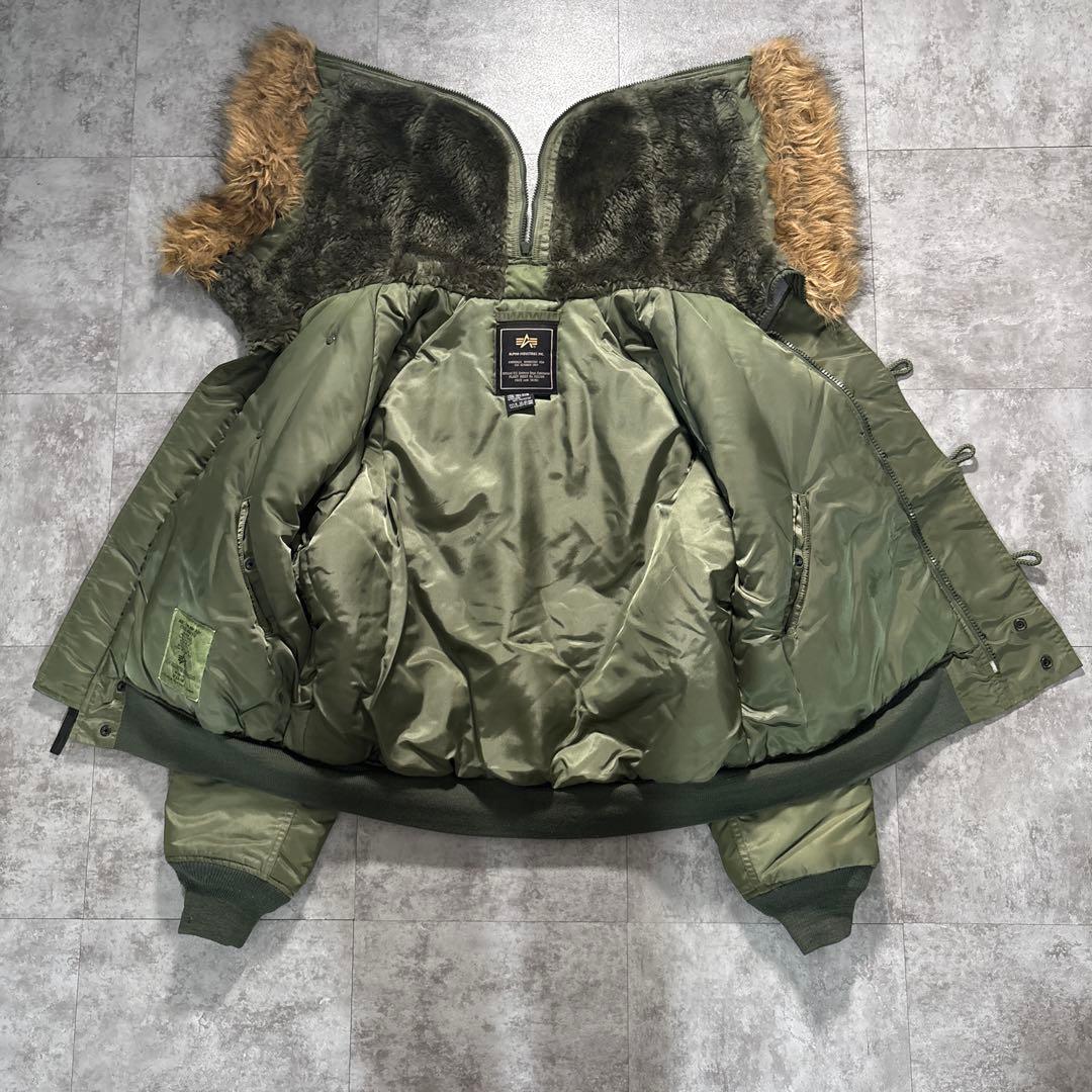 極美品　alpha n2b n-2b flight jacket 短丈large