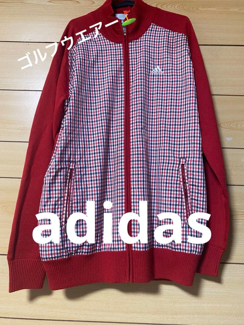 メンズゴルフウェア　adidasアウター　防寒　ジャケット　羽織