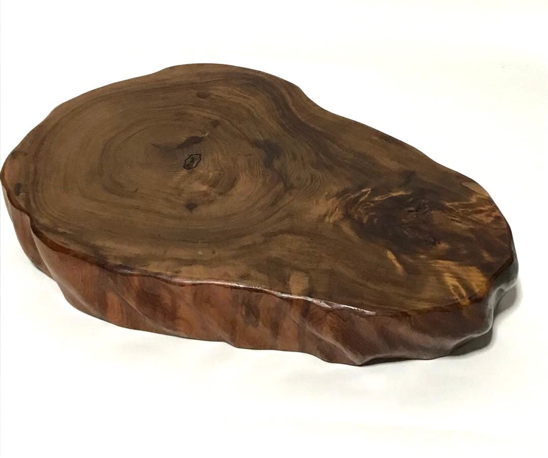 屋久杉 花台 飾り台 盆栽台 置物台　不定形