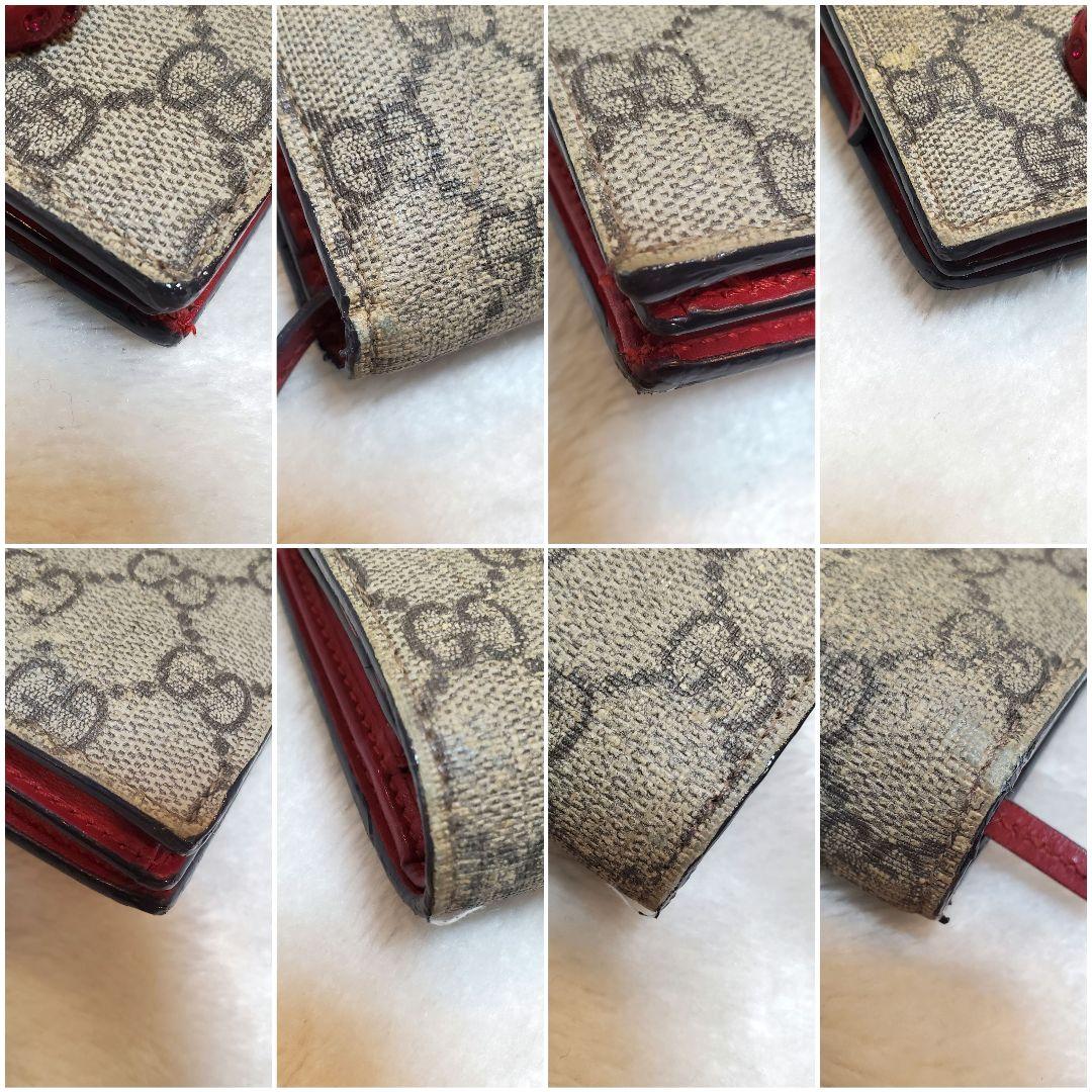 希少 GUCCI　さくらんぼ　GGスプリーム　レザー　チェリー