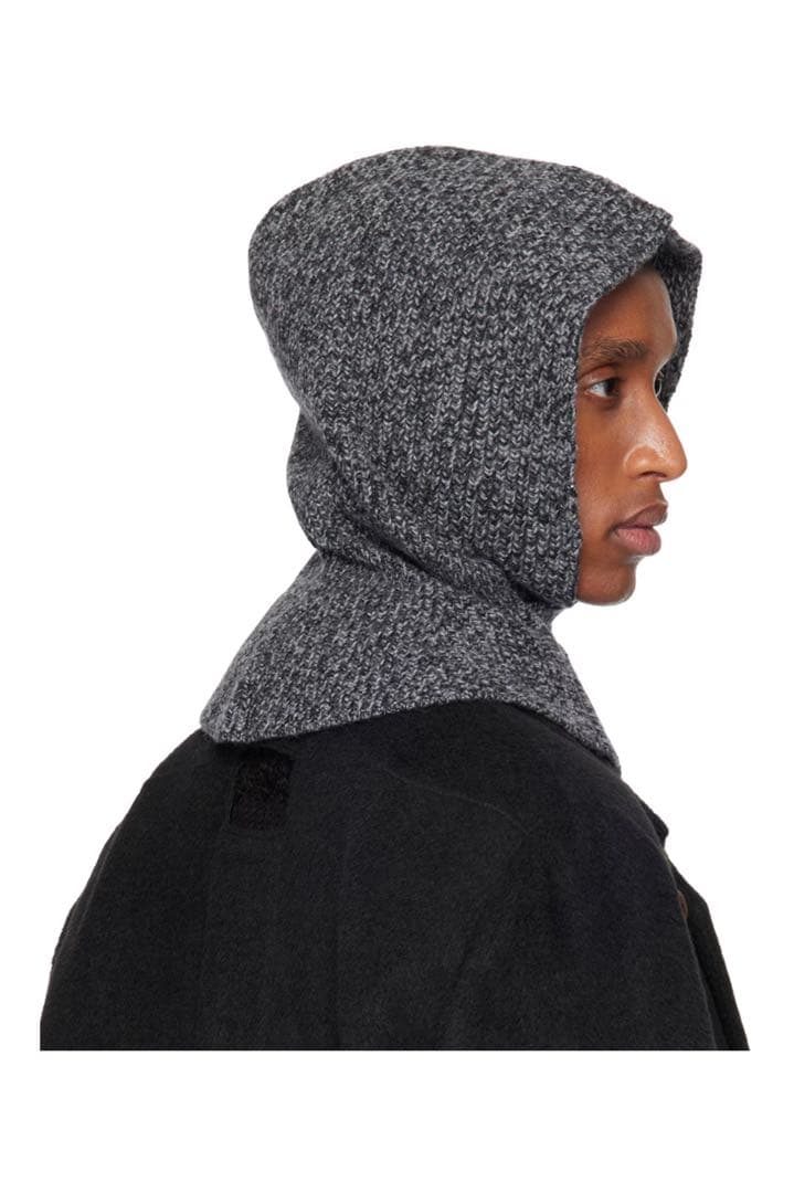 NULLUS グレー ドレープ バラクラバ