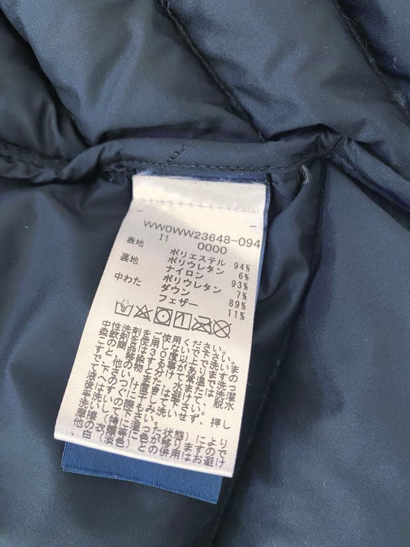   【ファー付き黒ダウンロングコート】