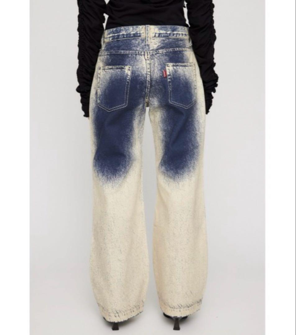 Lagua gem WASH PRINT FLARE デニム