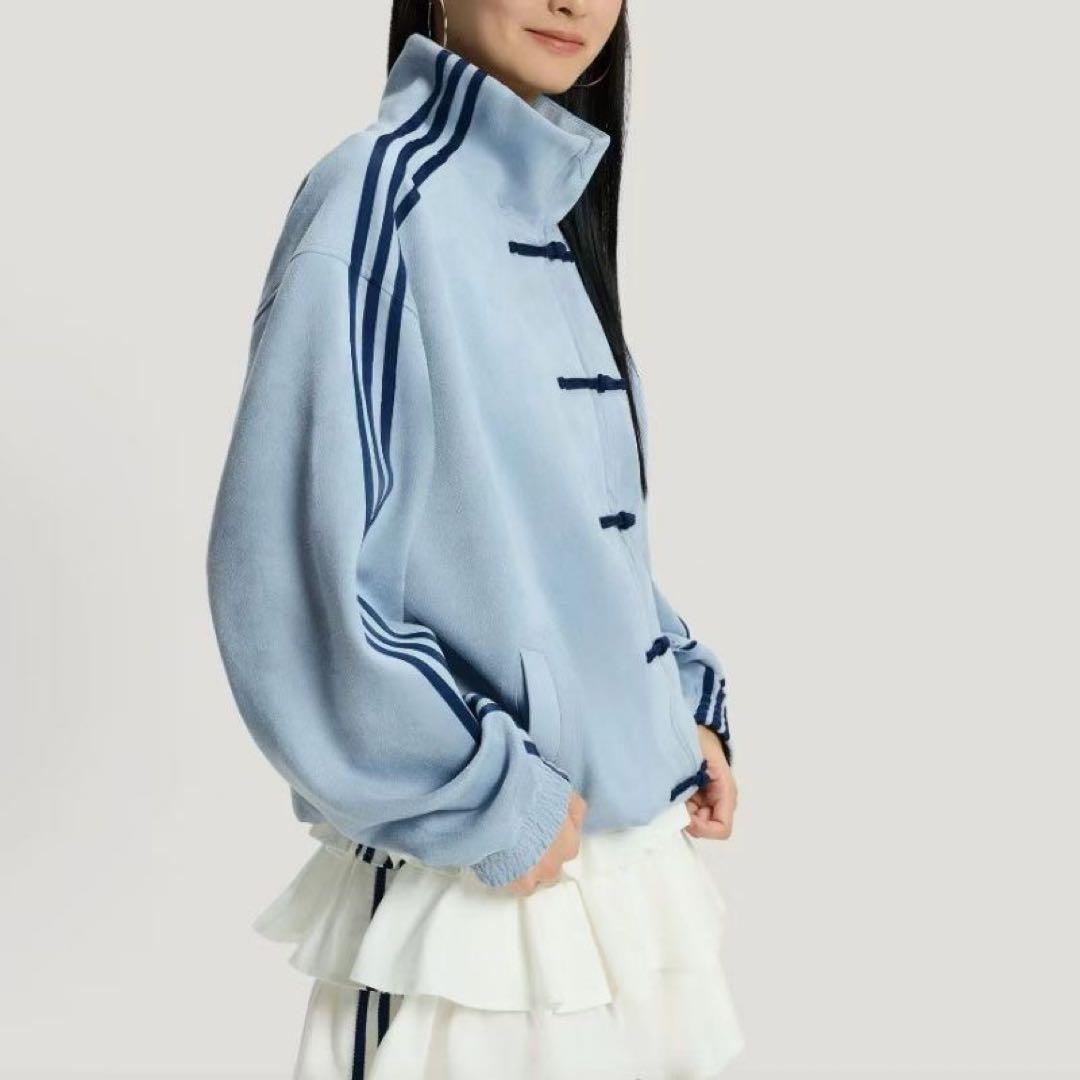 adidasアディダス 中国限定 蛇年トラックジャケットライドブルーMサイズ”
