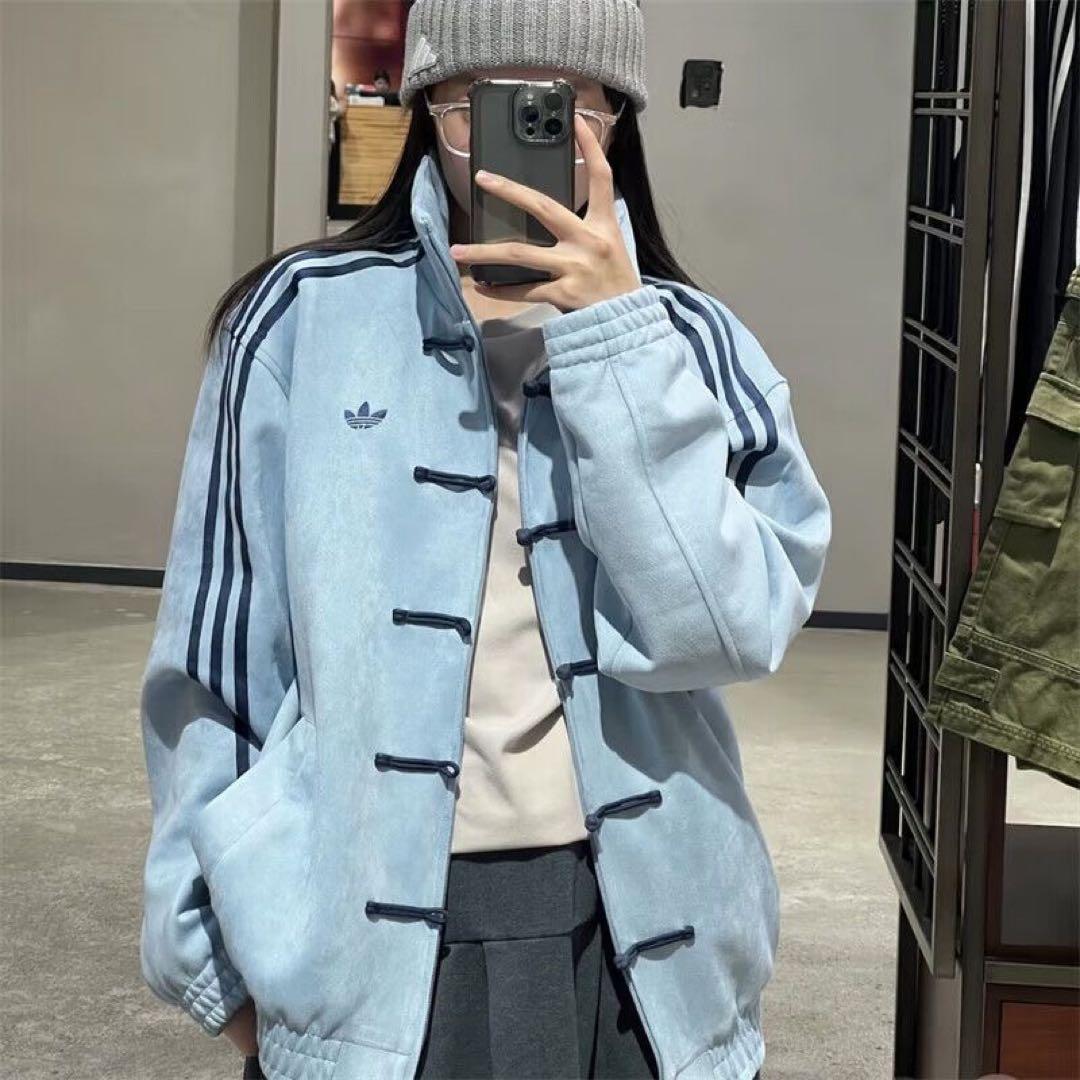 adidasアディダス 中国限定 蛇年トラックジャケットライドブルーMサイズ”