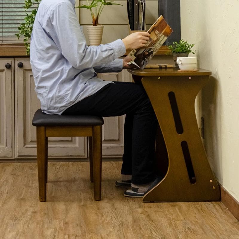 コンパクトデスク＆チェアセット　DBR/NA/WW