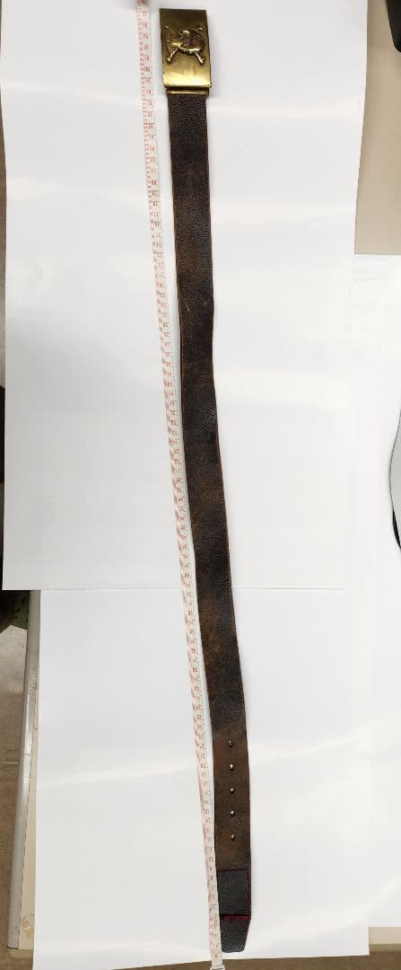 CREAM SODA スカルバックル ベルトセットと赤色のポーチ　クリームソーダ