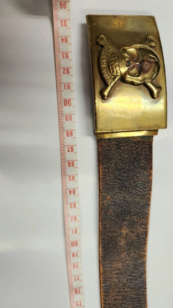 CREAM SODA スカルバックル ベルトセットと赤色のポーチ　クリームソーダ