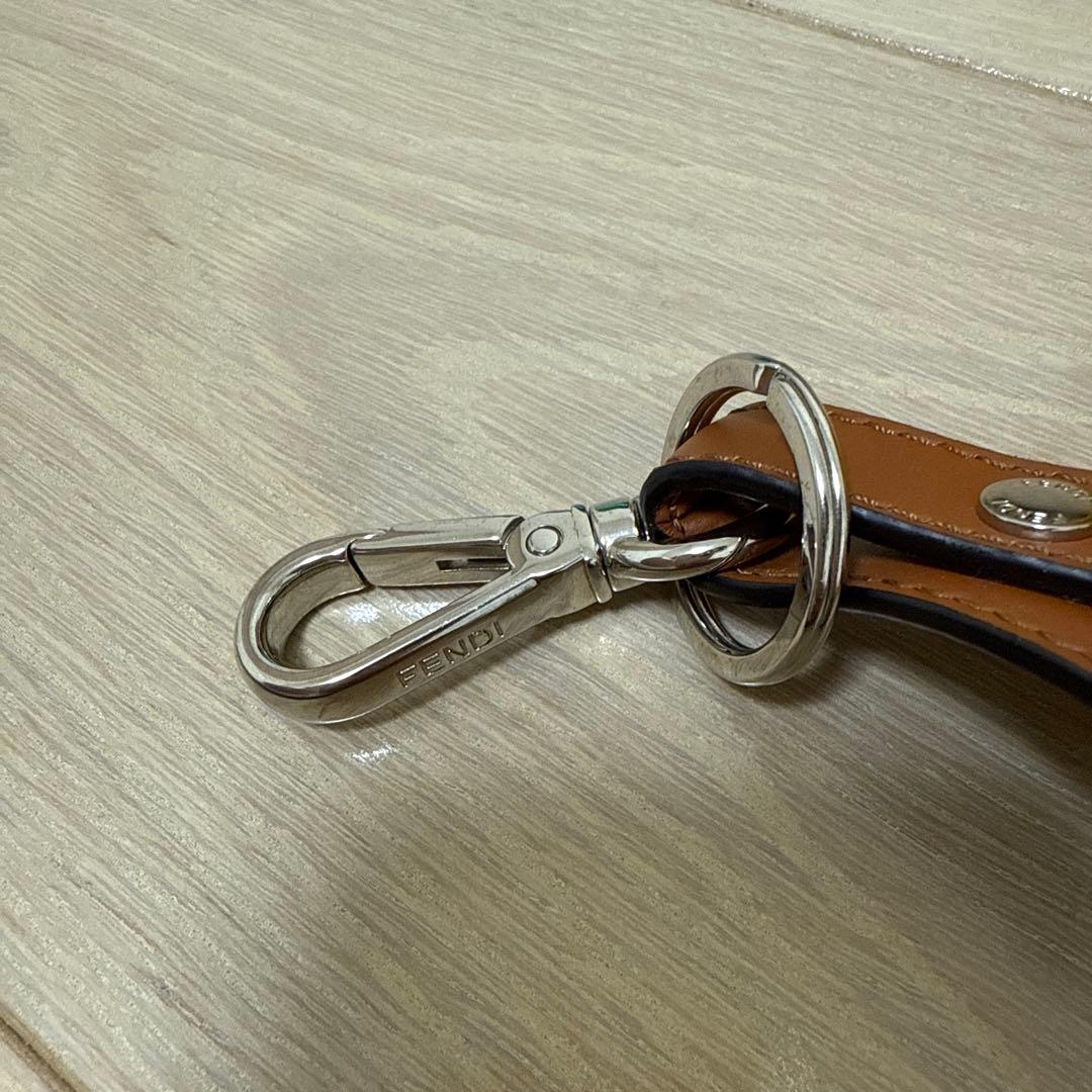 FENDI ロゴ キーホルダー 青色