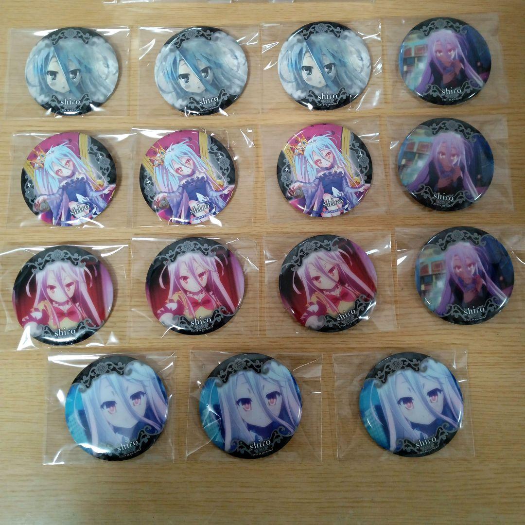 ノーゲーム・ノーライフ　缶バッジ　ラッキー缶バッジ　白　まとめ売り