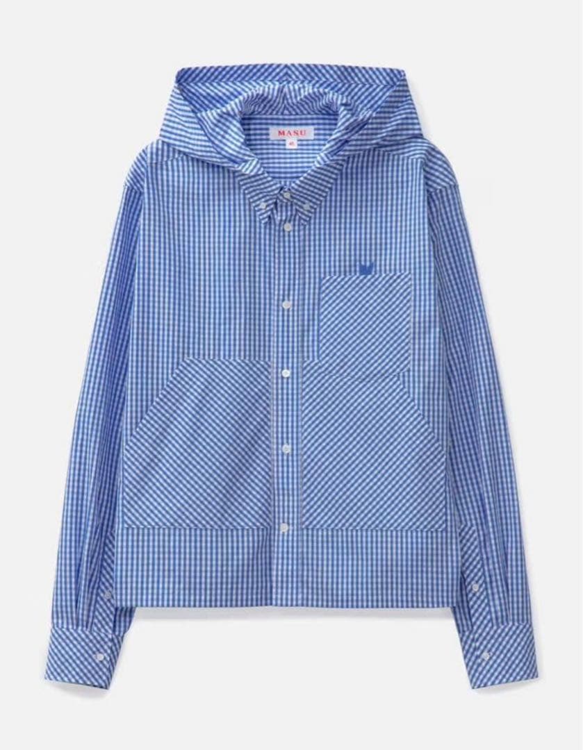 MASU 25ss hooded B.D shirts フード付きシャツ 48