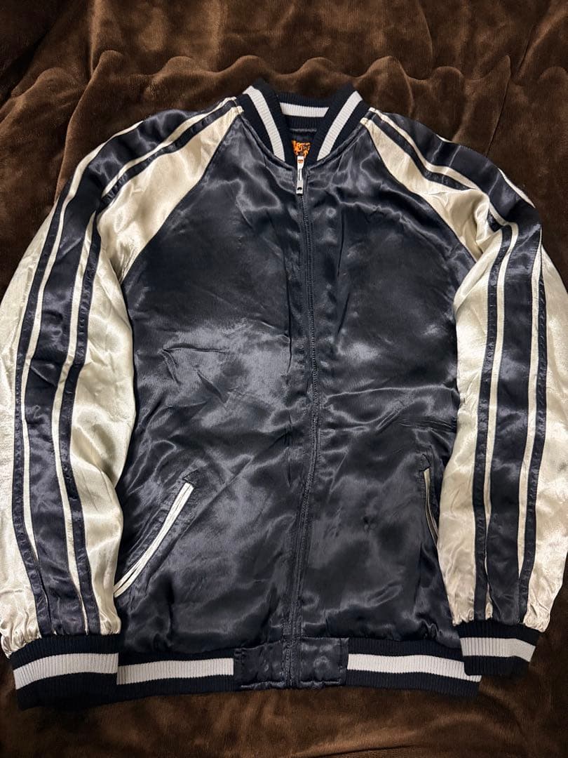美品 ２面用 SATORI クマ 日本限定 スカジャン vintage レーヨン