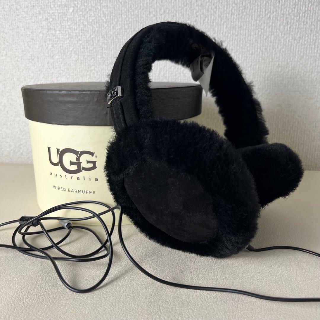 美品　UGG イヤーマフ　ヘッドホン　ブラック　WIRED EARMUFFS