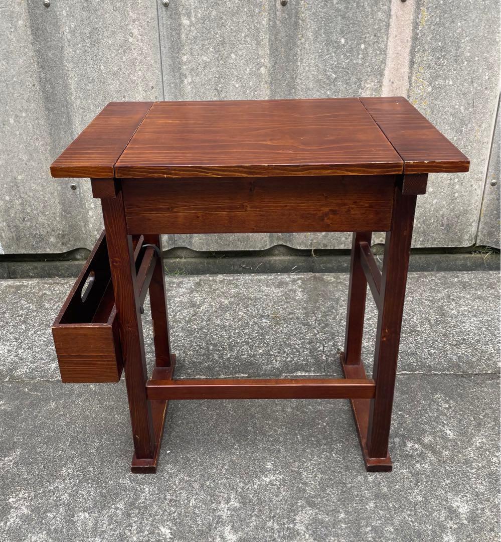 ビンテージ/木製/ドレッサー/鏡台/椅子/スツール/セット