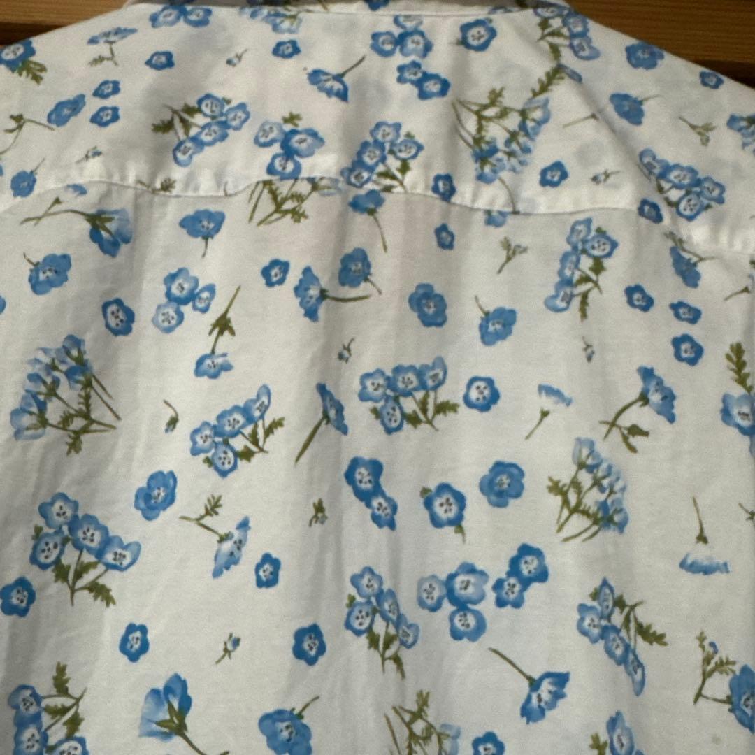 ピンクハウス　ネモフィラプリントブラウス　白