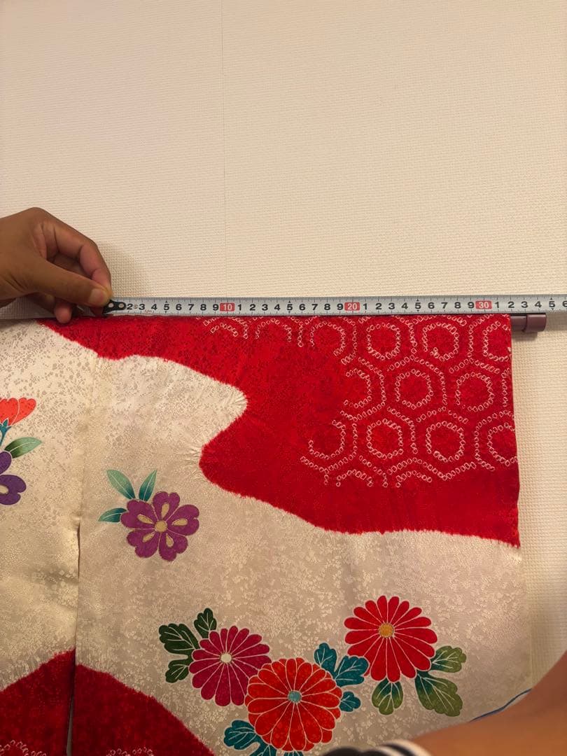 七五三　7歳　女の子　正絹　着物・長襦袢.帯