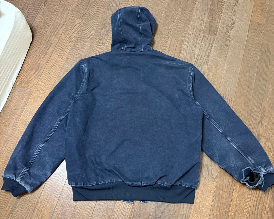 Carhartt カーハートアクティブジャケットネービーJ25 MDT フェード