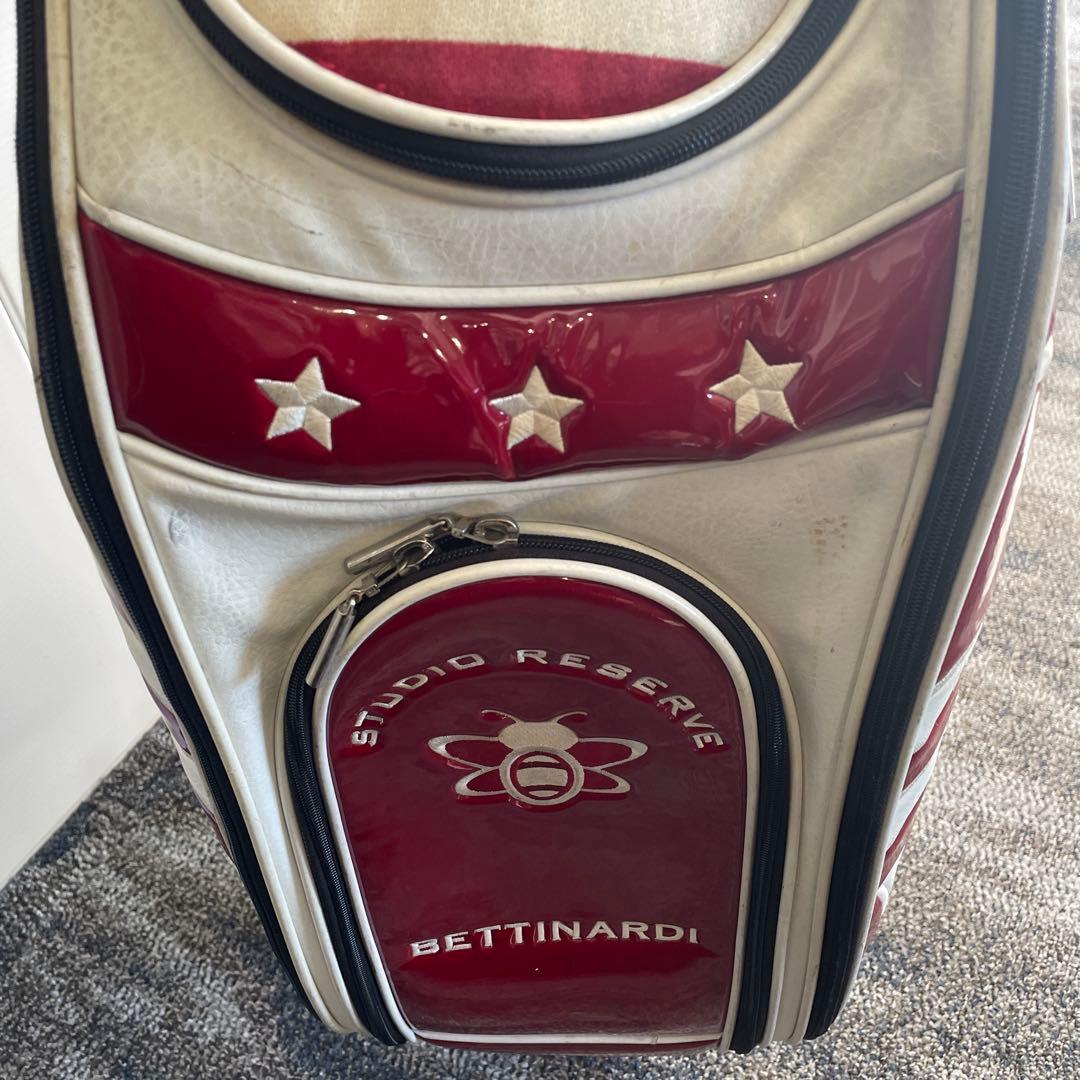 BETTINARDI キャディバッグ 赤 白 アメリカ国旗　ゴルフバッグ9インチ