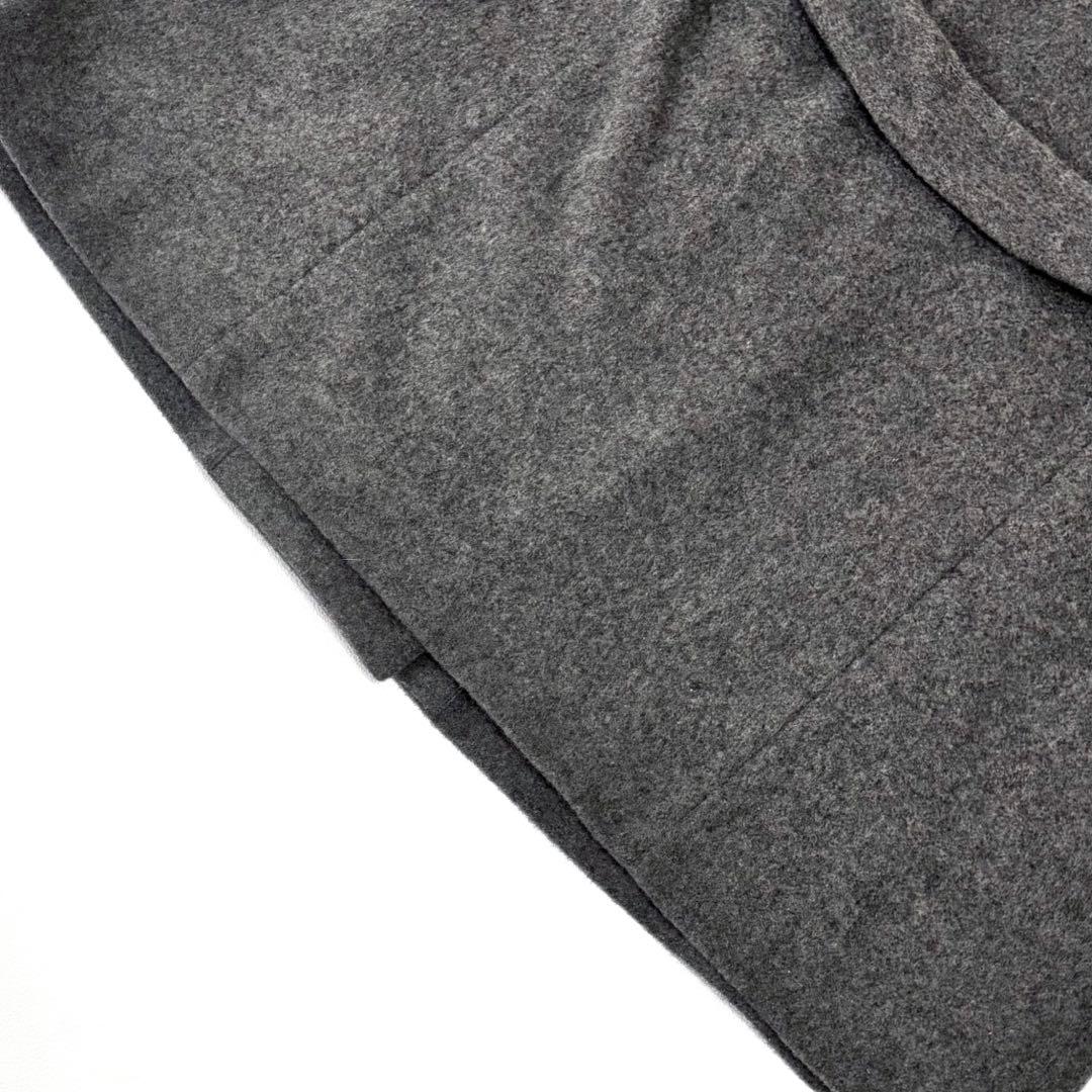 mizuiroind ミズイロインド ウール スタンドカラー コート ロング