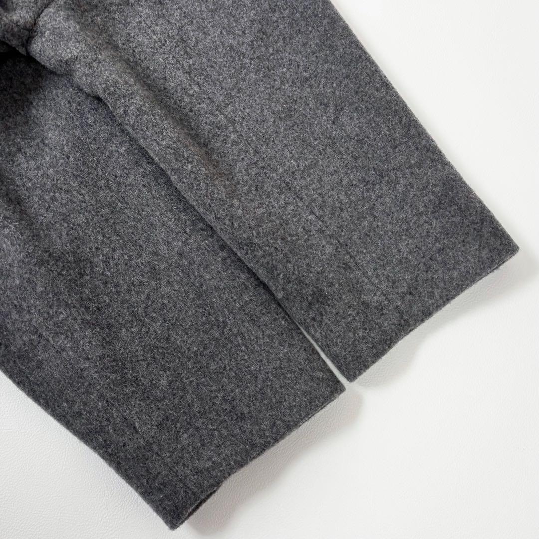 mizuiroind ミズイロインド ウール スタンドカラー コート ロング