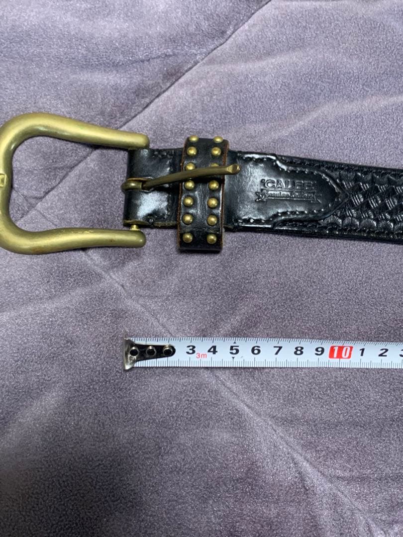 calee ベルト　caleeレザーベルト　スタッズベルト