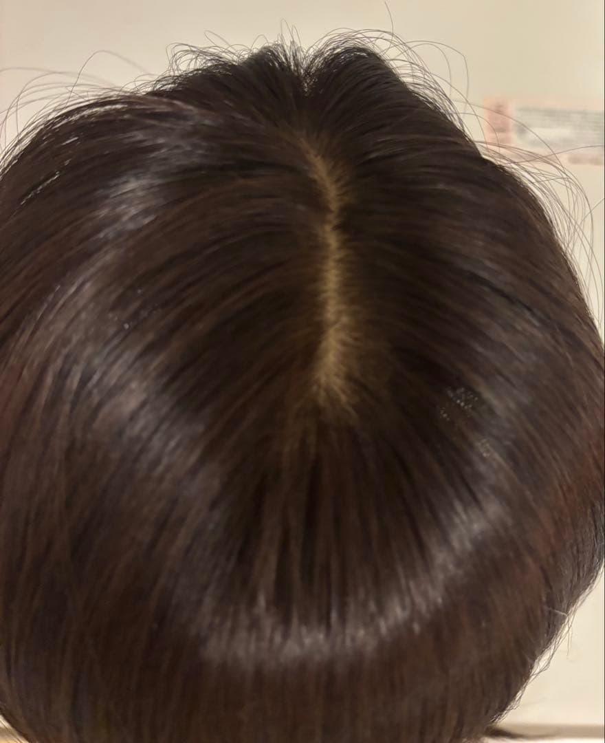 【新品】ピンクエイジ　総手植えフルウィッグ　レイヤードパーマ エミリン