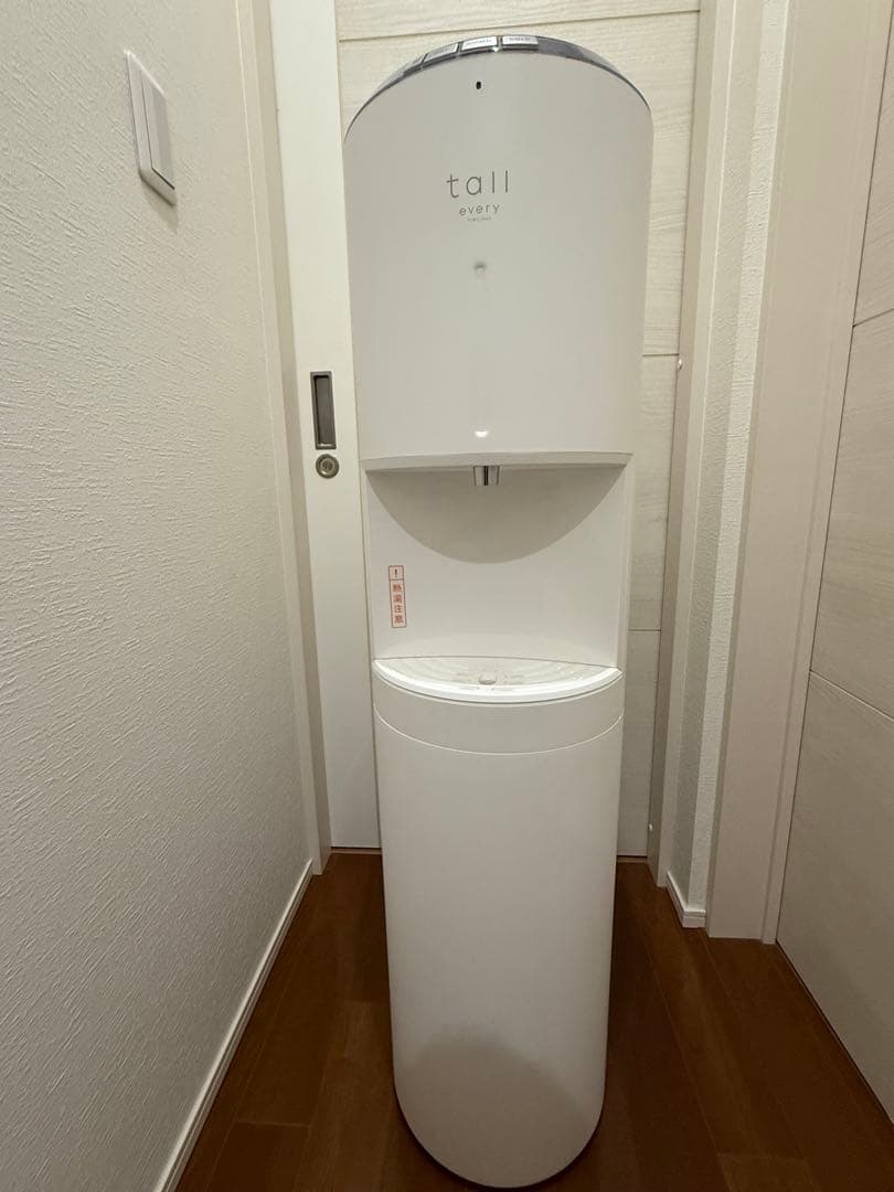 ウォーターサーバー tall ホワイト 浄水器 フィルターカートリッジ付き