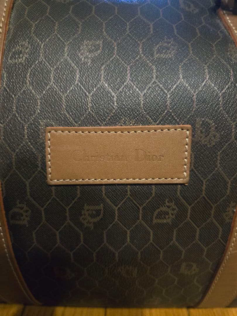 Christian Dior ボストンバッグ ハニカムパターン綺麗です❗