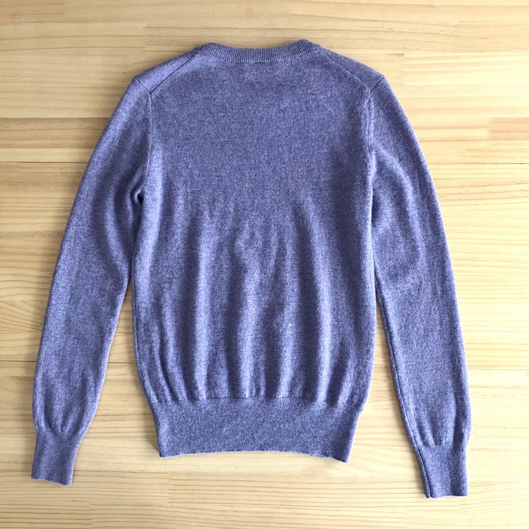 美品 Theory カシミヤ100% クルーネックニット S ラベンダー