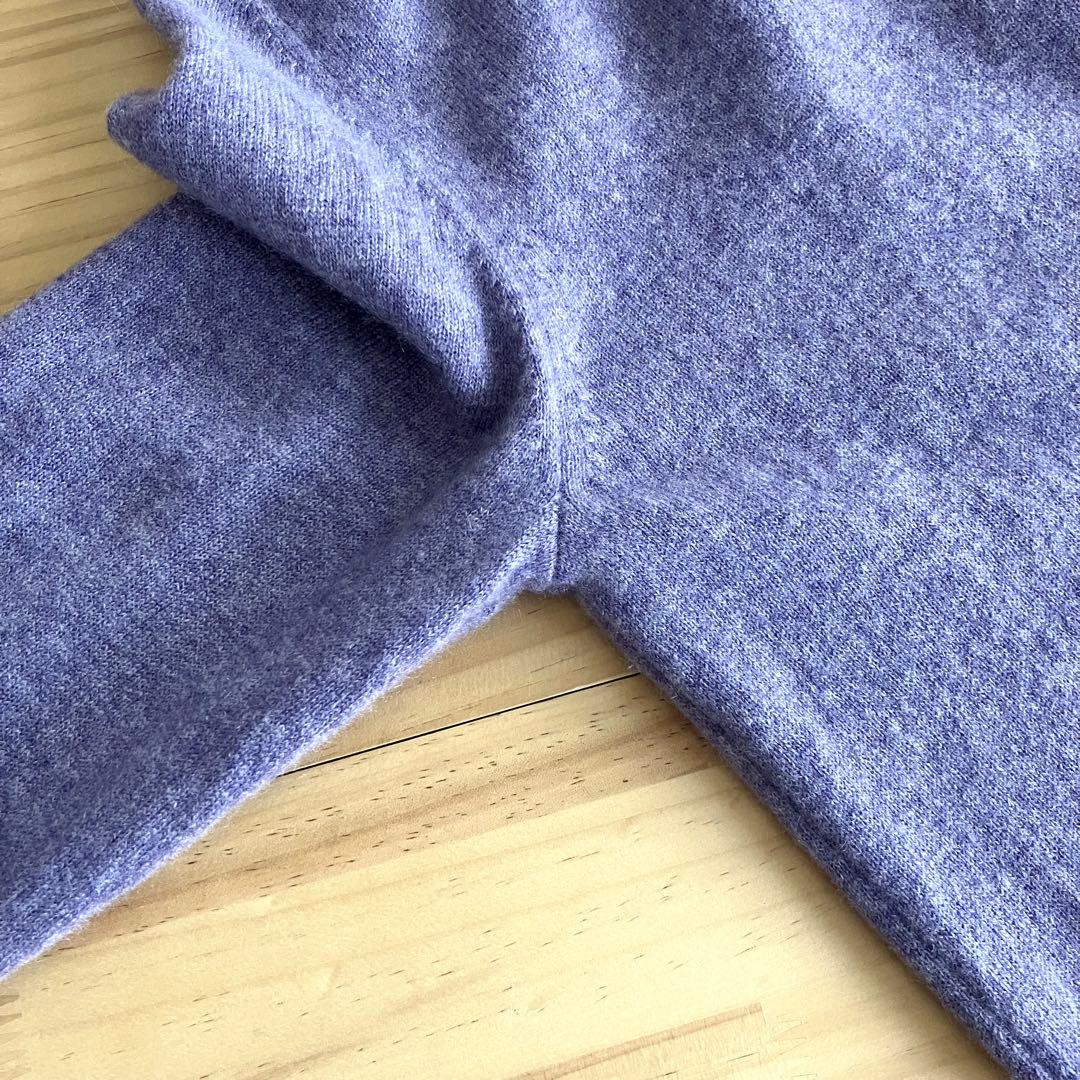 美品 Theory カシミヤ100% クルーネックニット S ラベンダー