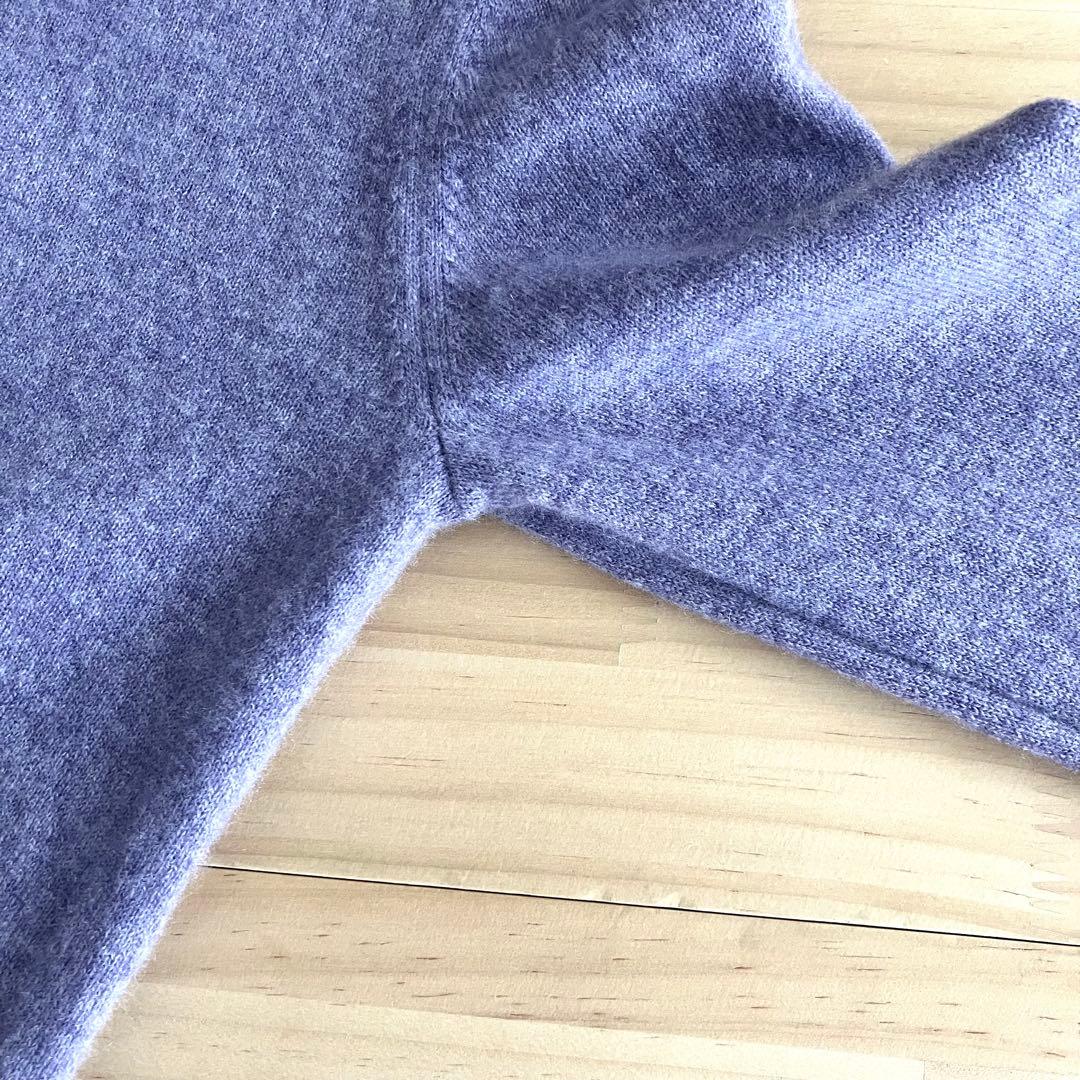 美品 Theory カシミヤ100% クルーネックニット S ラベンダー