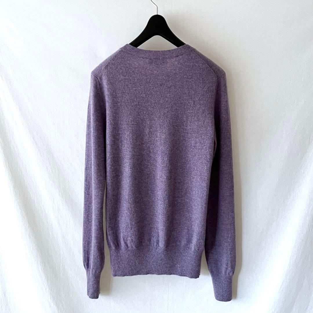 美品 Theory カシミヤ100% クルーネックニット S ラベンダー