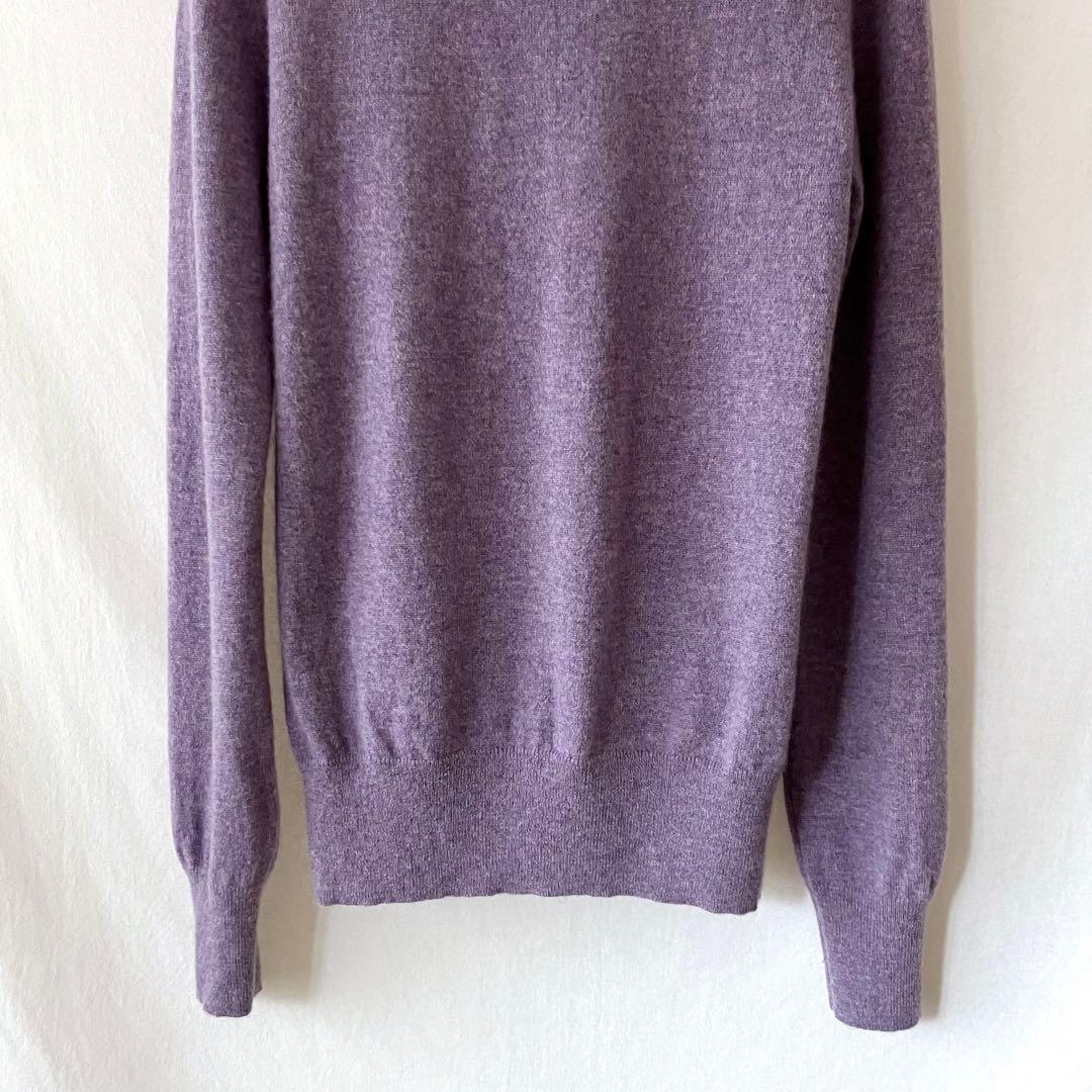 美品 Theory カシミヤ100% クルーネックニット S ラベンダー