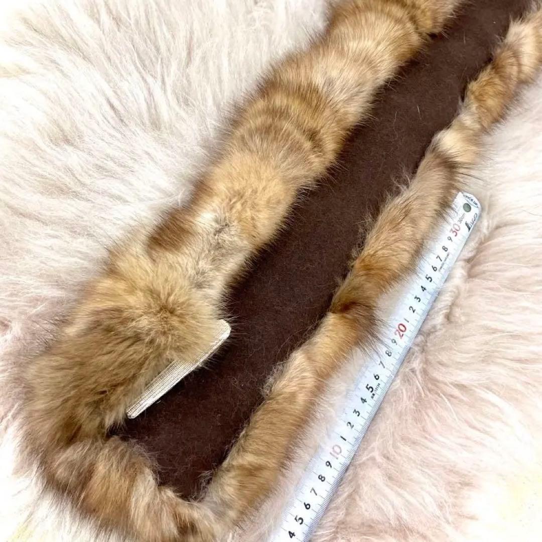 セーブルパッチ　ネックウォームマフラー／天然色　品番Ｗ／GAKE日本製❣️