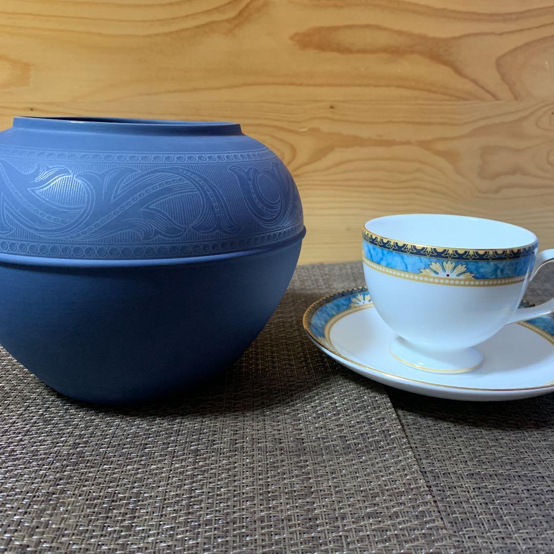 限定品　ウェッジウッド ジャスパー　ローズボール　フラワーベース　花瓶　箱付き