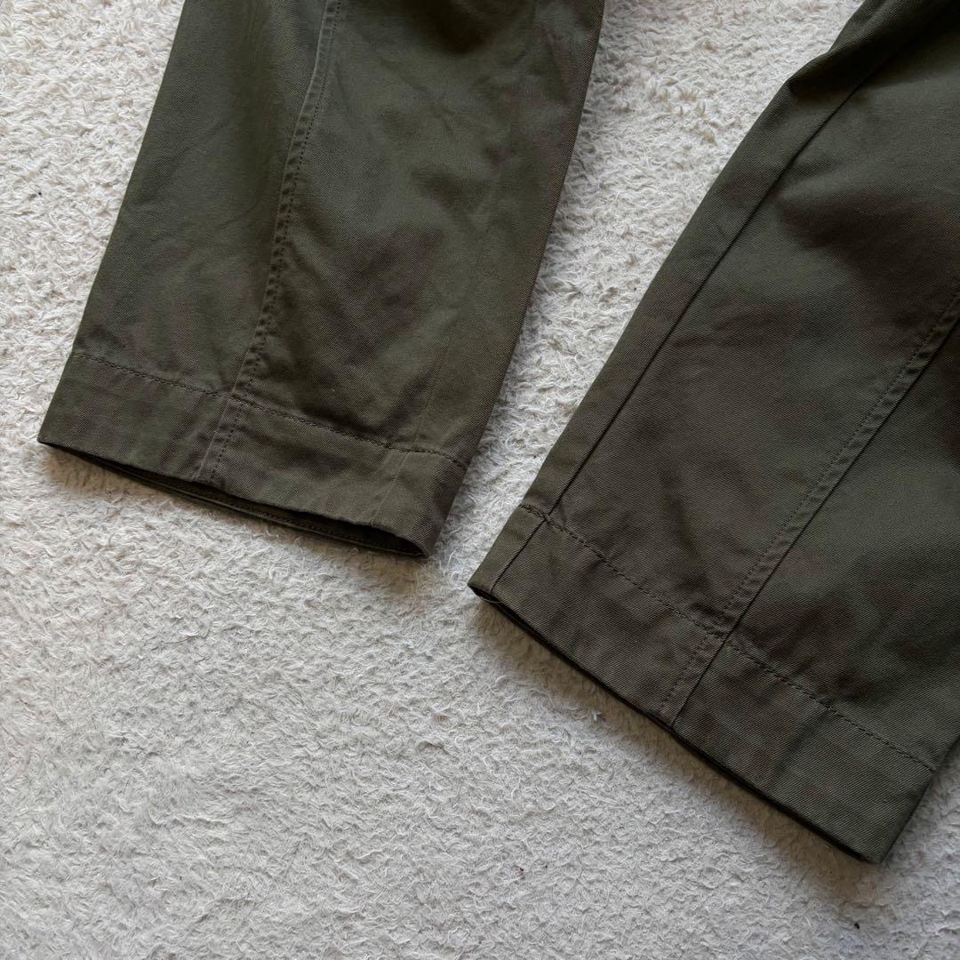 【極美品】バブアー×メゾンキツネ シャツ カーゴパンツ セットアップ ロゴパッチ