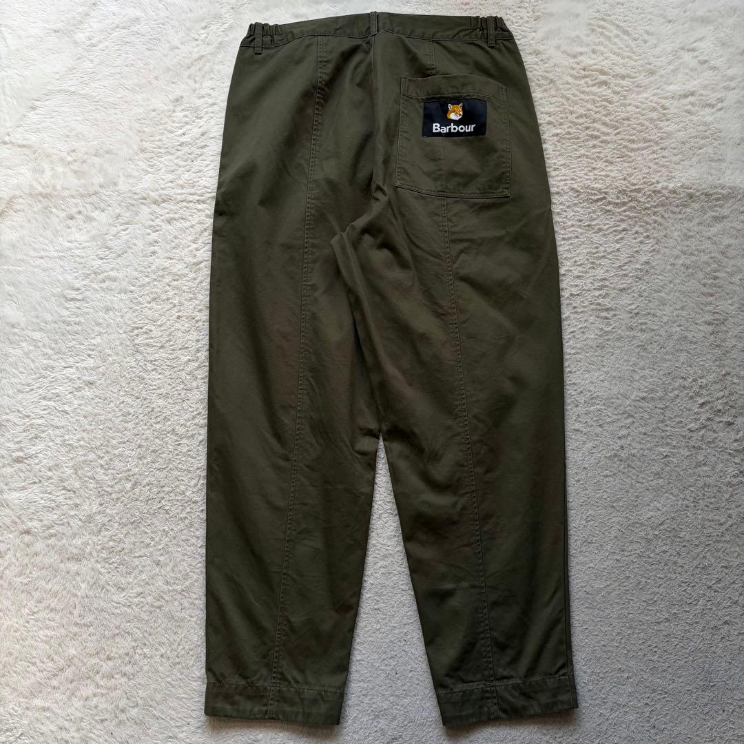 【極美品】バブアー×メゾンキツネ シャツ カーゴパンツ セットアップ ロゴパッチ