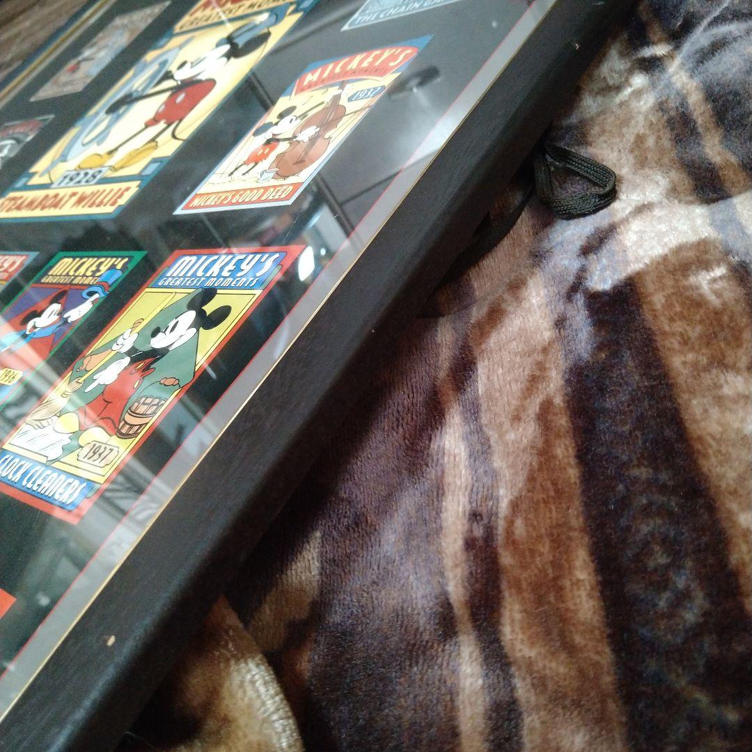 ディズニー　額付きアートポスター　歴代ミッキー映画のやつ