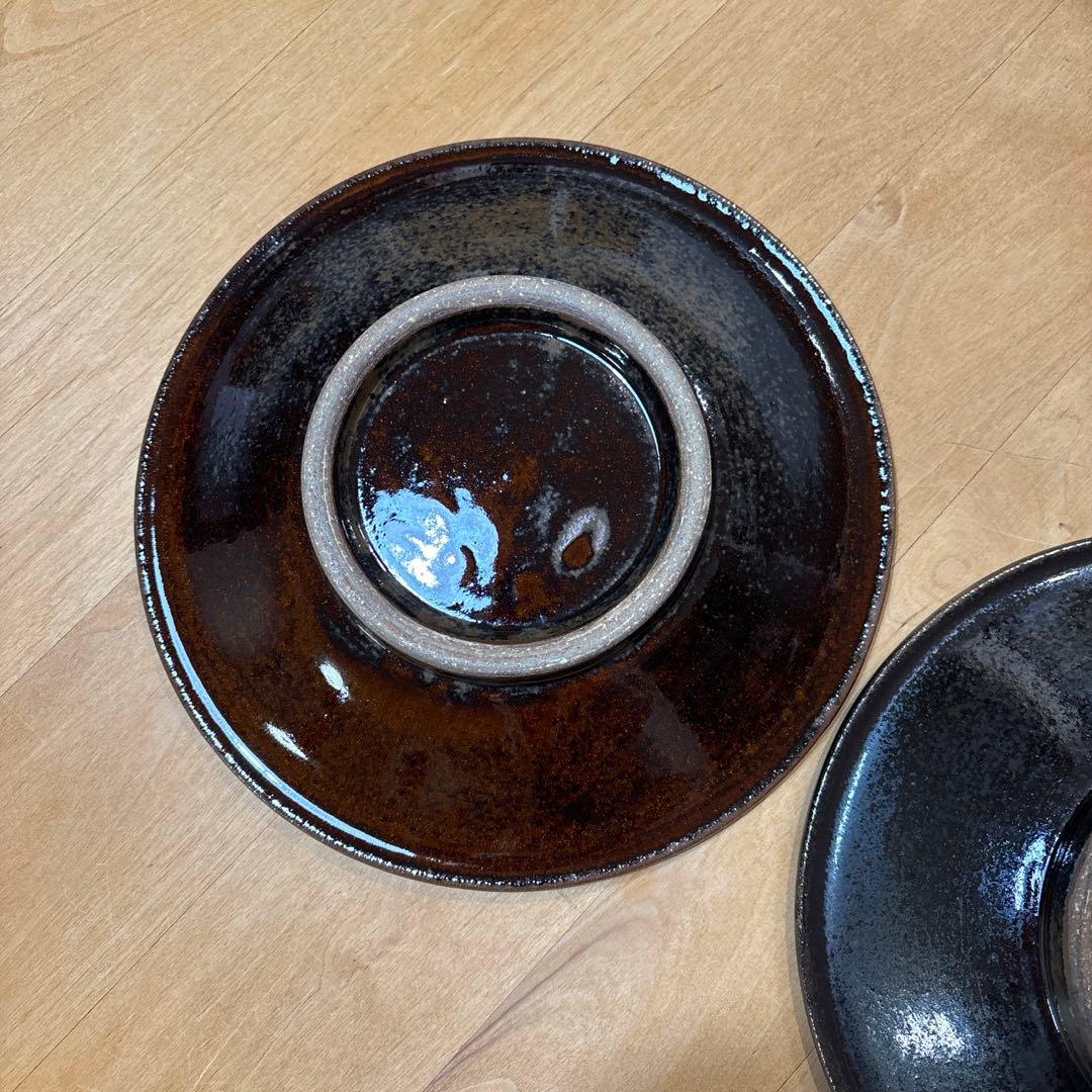 【未使用】やちむん　７寸皿　２枚