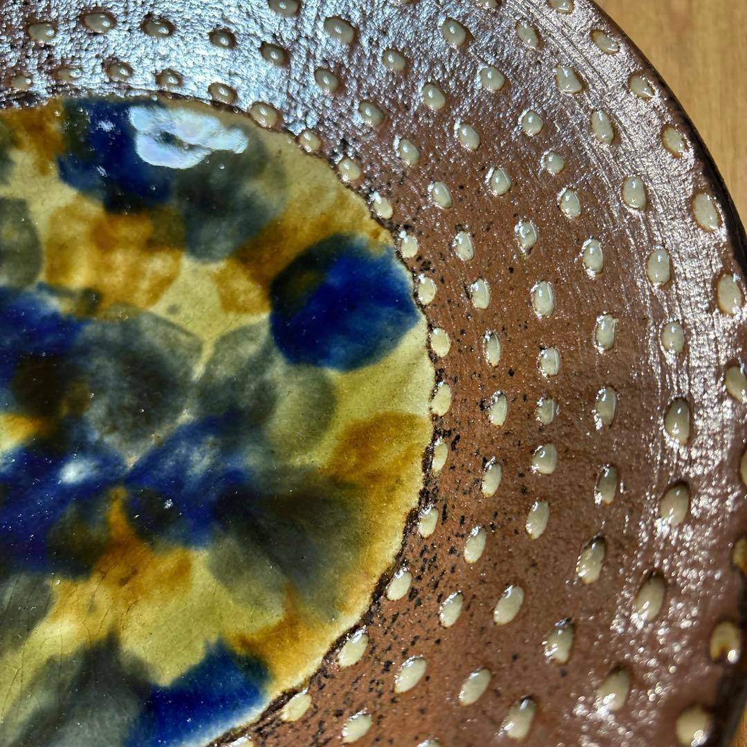 【未使用】やちむん　７寸皿　２枚