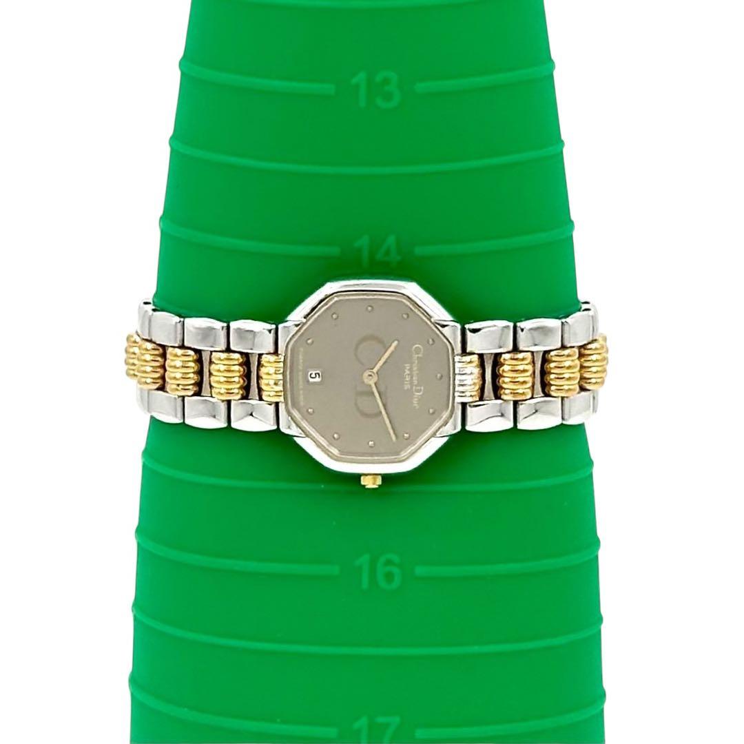 【極美品　新品電池】ディオール 腕時計　48.203 オクタゴン コンビ