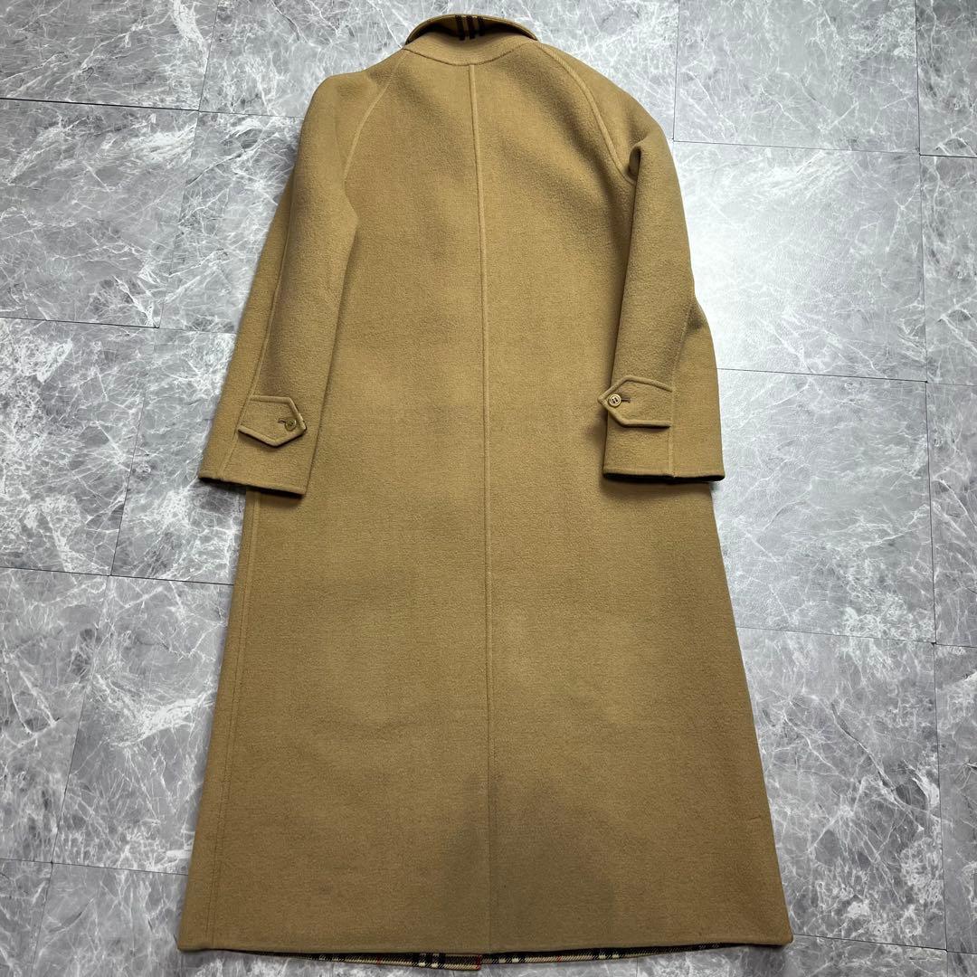 バーバリー♡リバーシブル　ロングコート　ノバチェック　ダブルフェイス　ベージュ