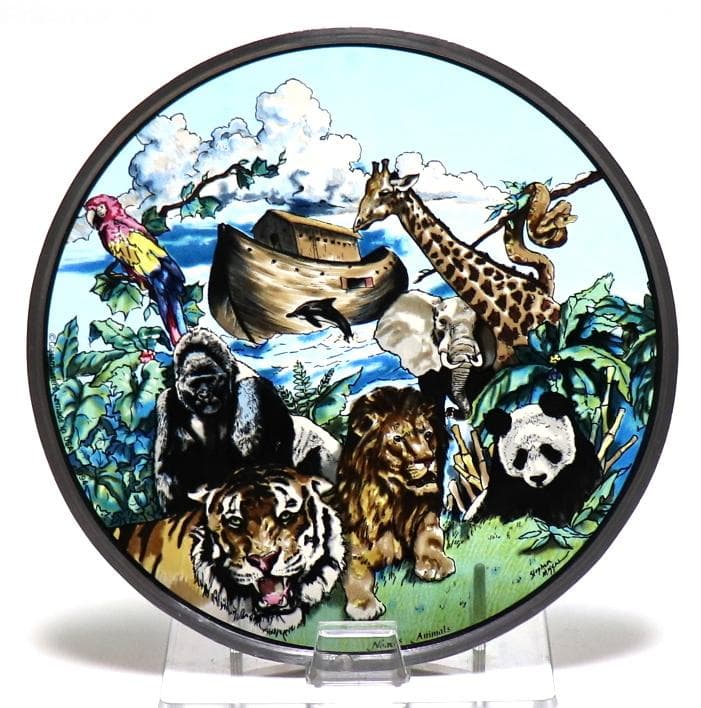 旧約聖書創世記 ノアの方舟物語 ヴィンテージ ステンドグラス ステファン・ミサル