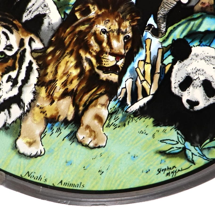 旧約聖書創世記 ノアの方舟物語 ヴィンテージ ステンドグラス ステファン・ミサル