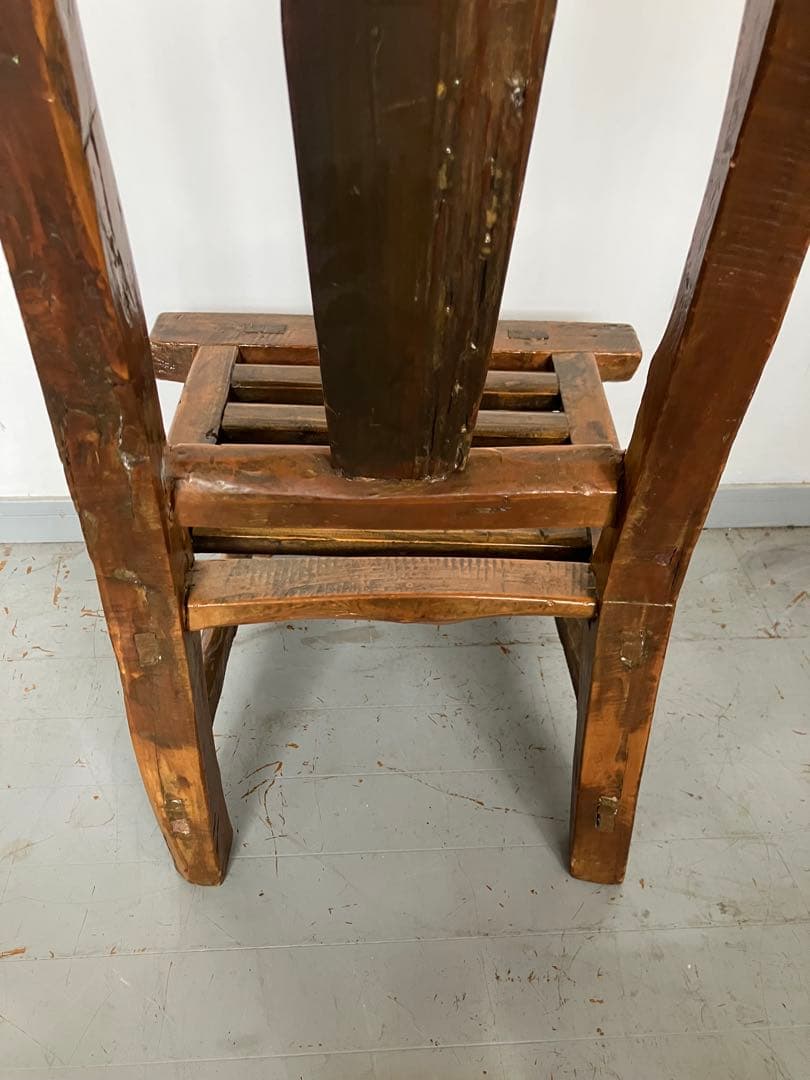 HPDECO アンティークチェア　無垢材　椅子　飾り台　フランス