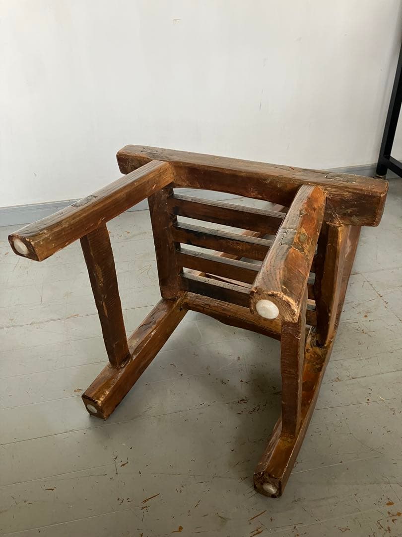 HPDECO アンティークチェア　無垢材　椅子　飾り台　フランス