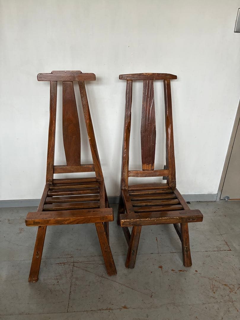 HPDECO アンティークチェア　無垢材　椅子　飾り台　フランス