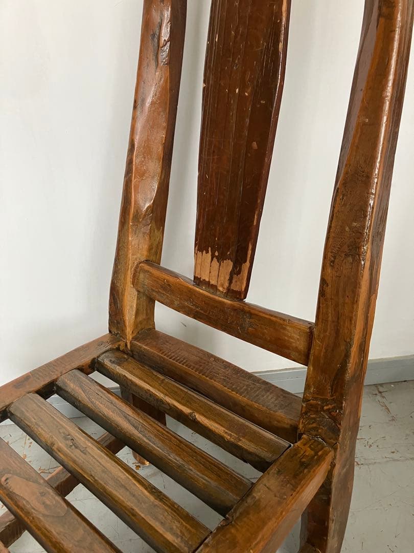 HPDECO アンティークチェア　無垢材　椅子　飾り台　フランス