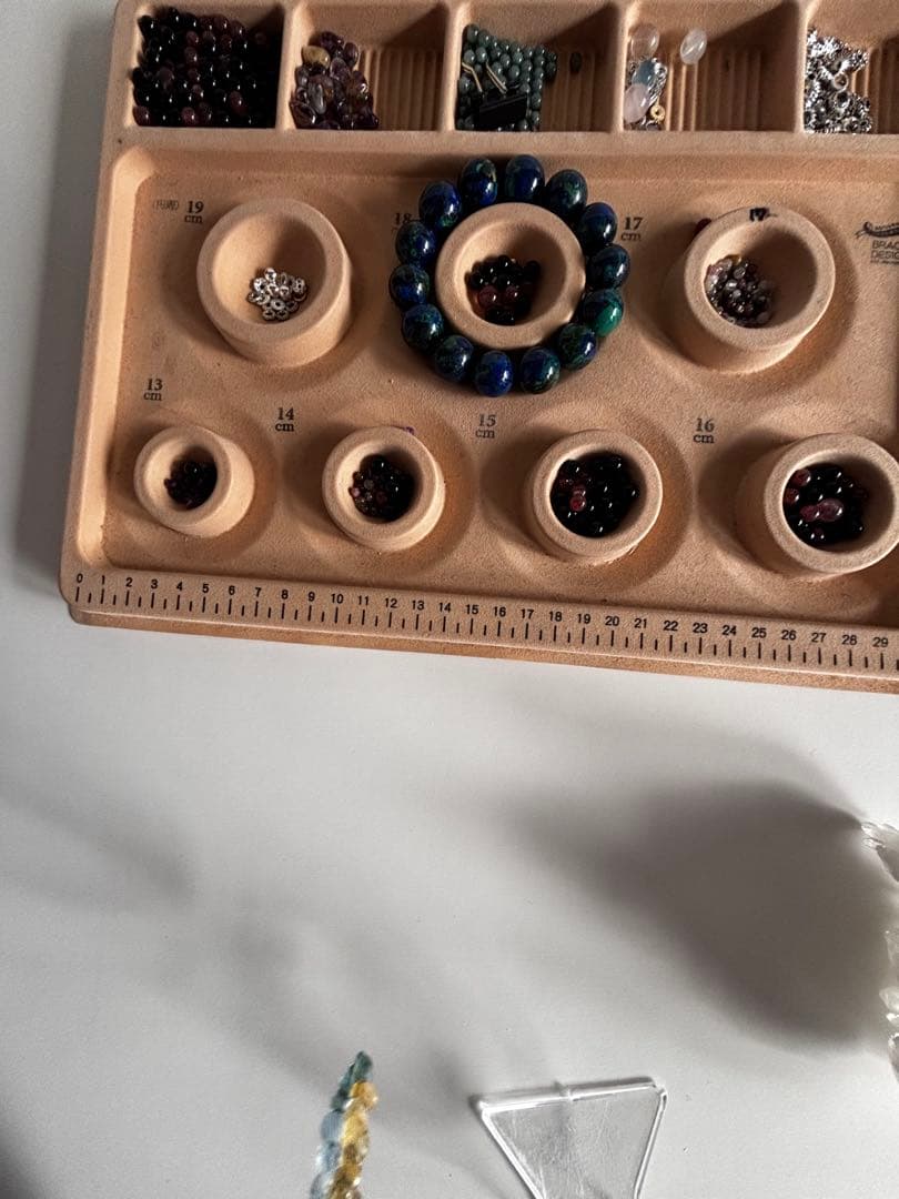 クリソコラ高品質大玉ブレスレットNO435