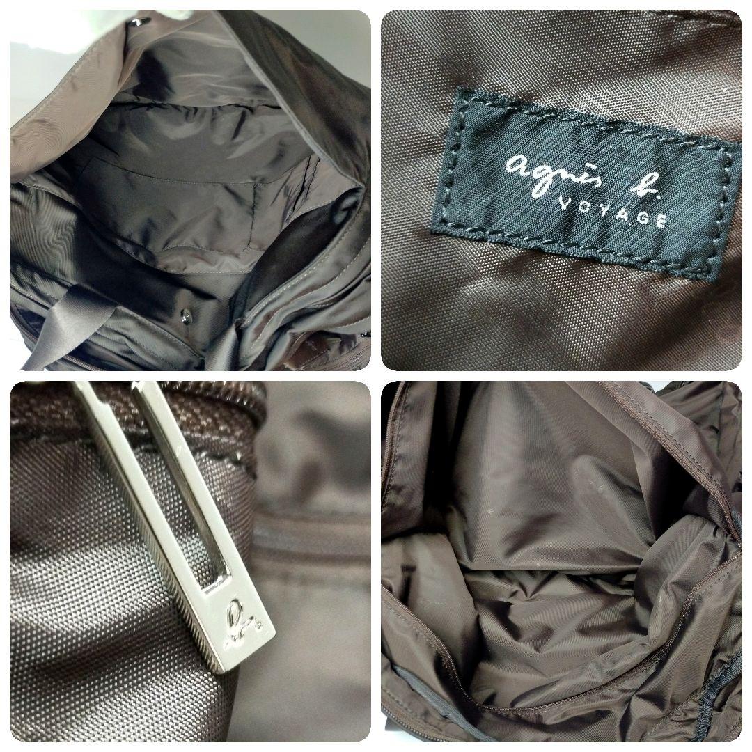 【美品】アニエスベー 大容量ボストン ブラウン 旅行にも最適！鍵付き